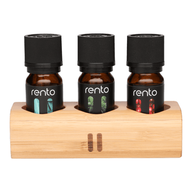 Three essential oils + Bamboo tray
